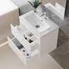 60 cm Badmöbel-Set Unterschrank mit Mineralguss waschtisch Produktbild-Vorschau 2