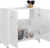 vidaXL Kúpeľňová skrinka s vysokým leskom biela 60x33x61 cm Náhľad obrázku produktu 4