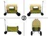 Faltbarer Bollerwagen Beachtrekker „Life“ in Oliv mit Produktbild-Vorschau 4