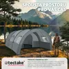 Tunelový stan Roskilde pro 6 osob - světle šedý/tmavě šedý Náhled obrázku produktu 8