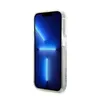A clear, professional product shot of an iPhone 14 Pro Max in a clear case with glitter, presented on a white background. Produktbild-Vorschau