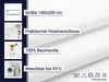 Deckenbezug aus Baumwolle, 140x200 cm, mit Hotelverschluß, Produktbild-Vorschau 2