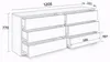 Černá komoda se zásuvkami, 120 cm, 6 zásuvek, vhodná do Náhled obrázku produktu 5