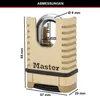 Master Lock Vorhängeschloss mit 8-kantiger 28mm Büge Produktbild-Vorschau 2