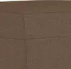 A close-up view of the textured fabric of a brown ottoman. Náhľad obrázku produktu