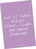 Mr. & Mrs. Panda Postkarte Spruch 27. Geburtstag - Produktbild-Vorschau 1