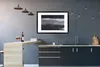 MuchoWow® Gerahmtes Poster Farbe - Abstrakt - Schwarz 90x60 Produktbild-Vorschau 5