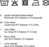 Care instructions and material composition in multiple languages. Produktbild-Vorschau
