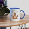 Anti-Stress Tasse Blau Meditation Lustig Spruch Ironie Produktbild-Vorschau 4