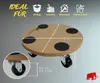 Mega Deal 6x Profi Transportroller HERCULES Rund | BxT Produktbild-Vorschau 5