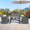 COSTWAY Polyrattan Gartenmöbel Set, Outdoor Lounge Möbel, Produktbild-Vorschau 8