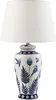 BELIANI Lampa stołowa biała z niebieskim porcelanowa Podgląd zdjęcia produktu 1