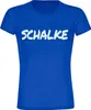 multifanshop Damen T-Shirt - Schalke - Textmarker, blau, Produktbild-Vorschau 1