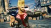 A video game character in a fighting stance in an outdoor urban environment. Produktbild-Vorschau