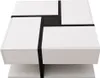 Couchtisch( 78*78*36cm,Weiss)Tisch mit 4 Schubladen, Produktbild-Vorschau 1