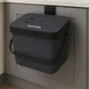 YourCasa® 7L Biomülleimer Küche mit Halterung und Sieb für Produktbild-Vorschau 1