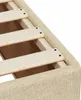 vidaXL Bettgestell ohne Matratze Creme 100x200 cm Stoff Produktbild-Vorschau 7