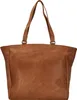 A brown leather tote bag is shown against a white background. Voir les images du produit