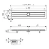 TECEdrainline Caniveaux de douche droits, 800mm, 600800, Anteprima dell’immagine prodotto 5
