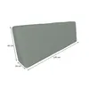A grey cushion with dimensions indicated by lines and text. Produktbild-Vorschau