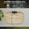 Solární stojací lampa Outsunny z ratanu se světelným Náhled obrázku produktu 4
