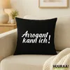 Huuraa Kissenbezug Arrogant kann ich Schriftzug 40x40cm Produktbild-Vorschau 2