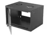 INTELLINET Wandverteiler 19" 6 HE 540x400 Flatpack schwarz Náhľad obrázku produktu 3