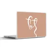 MuchoWow® Laptop Aufkleber Sticker Cover Gesicht - Abstrakt Produktbild-Vorschau 1