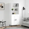 vidaXL Highboard Weiß 69,5x34x180 cm Holzwerkstoff Produktbild-Vorschau 1