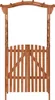 vidaXL pergola s bránou 116x40x204 cm masívne jedľové drevo Náhľad obrázku produktu 1
