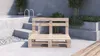 Lermowood Palettenmöbel Mpe Bank 100 x 80 cm Natur | Produktbild-Vorschau 2