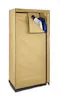 Stoff Kleiderschrank beige - 150 x 75 cm - Mobiler Schrank Produktbild-Vorschau 2