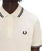 Fred Perry Polo Twin Tipped einfarbig Creme Produktbild-Vorschau 4