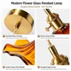 Lampada a sospensione FLOR, attacco E27, vetro ondulato Anteprima dell’immagine prodotto 3