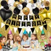 Geburtstagsdekorationsset Schwarz Gold Party Set Produktbild-Vorschau 5