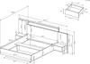 Bett mit Kommode und Nachttischen 160 x 200 cm - 2 Produktbild-Vorschau 6