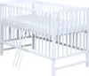Baby-Delux Babybett Kinderbett Gitterbett Milo Weiß 120x60 Produktbild-Vorschau 2