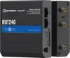 A product shot of a Teltonika RUT240 industrial LTE WiFi router, shown from a slight angle. Voir les images du produit