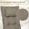 Herlag Liegenauflage AVA Sun-Guard 190x60x9cm Taupe Polster Produktbild-Vorschau 5