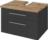Waschbecken Unterschrank 60 cm TAREE-03 in matt grau Produktbild-Vorschau 1