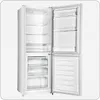 An open refrigerator and freezer combination. Produktbild-Vorschau