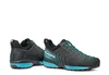 Schwarze Mescalito GTX Approach Schuhe von Scarpa mit blauen Akzenten; ideal für Damen. Podgląd zdjęcia produktu
