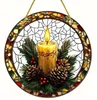 GKA XL Kerze Weihnachten Advent 20 cm Buntglas Lichtfänger Produktbild-Vorschau 5