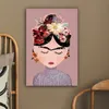 MuchoWow® - Obraz na płótnie - Pastel - Kobieta - Kwiaty - Podgląd zdjęcia produktu 5
