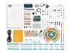 An overhead shot of an electronics starter kit laid out on a white background. Podgląd zdjęcia produktu