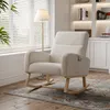 ProximaX Mid-Century Fauteuil à bascule rembourré moderne Voir les images du produit 1