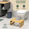 sgabello da toilette eluno, poggiapiedi in bambù, Anteprima dell’immagine prodotto 4