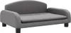vidaXL Pelíšek pro psy šedý 70x45x30 cm Imitace kůže Náhled obrázku produktu 1