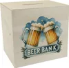 Bier Spardose aus Holz mit Spruch Beer Bank Produktbild-Vorschau 1