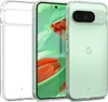 A clear protective case for a Google Pixel phone, shown from the front and side. Produktbild-Vorschau